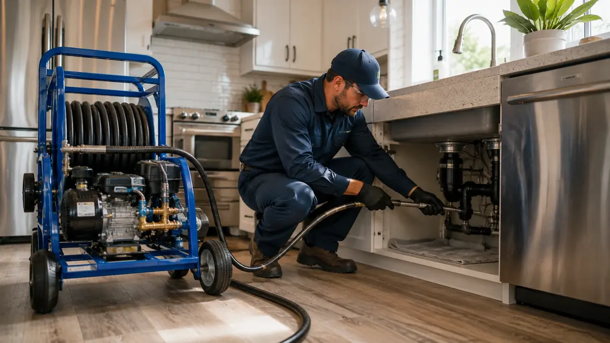Kitchen Drain Hydro Jetting in Valencia